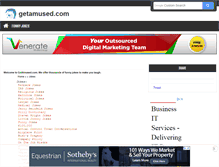 Tablet Screenshot of getamused.com